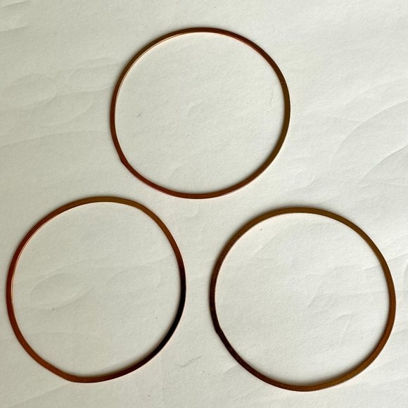 Vintage Copper Bangle Bracelets, Set of 3 - Picture 13 of 16
